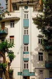 vibrant art deco landscape ...