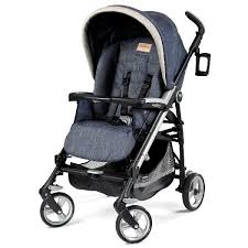 Peg Perego Switch Four Stroller Denim Chambray Brooklyn Baby World Stroller Peg Perego Baby Strollers