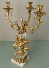 All categories antiques art baby books, comics & magazines business, office & industrial cameras & photography cars, motorcycles & vehicles clothes, shoes & accessories coins collectables computers/tablets & networking crafts. Candelabra Brass Tone Cherub Candle Holder Marble Base