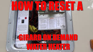 Ideally, you should have your rheem. How To Reset Girard Rv On Demand Water Heater The Mystery Reset Button Revealed Youtube