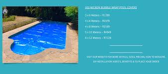 Having a solar pool cover will save money in the long run, particularly if you heat your pool using electricity or gas, and will extend your swimming season. Solar Pool Blanket Bubble Wrap Pool Cover Pricing Cape Town 3 Swimming Pool Covers Cape Town Solar Pool Covers