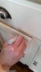 However, spending the money on new cabinetry might not be necessary. How To Touch Up Chipped Cabinets With A Paint Pen Exquisitely Unremarkable