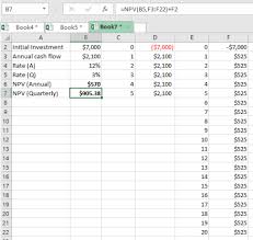 Check spelling or type a new query. Learn How To Calculate Npv With Quarterly Cash Flows In Excel Excelchat