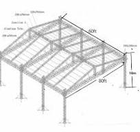 80 Foot Aluminium Heavy Duty Triangular Gable Roof Trusses ...