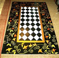 Floorcloth French Country 3x5 99 95 Via Etsy Painted Floor Cloths Floor Cloth Painted Rug