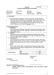 Contoh laporan pkl atau kepanjangan dari contoh laporan praktek kerja lapangan adalah kegiatan wajib yang harus dipenuhi untuk menyelesaikan satu mata pelajaran dalam sekolah menengah. Lampiran Laporan Perkembangan Anak Didik Contoh