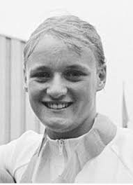 Pauline Sillett, Olympic swimmer fro Radcliffe swimming club.