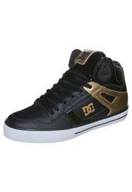 Black And Gold Dc High Tops Dc Shoes Dc Shoes Nice Shoes Me Too Shoes
