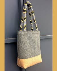 The Reformist 89 A Premium Tote Bag Handmade Embroidered Handles Felted Wool Body Cork Fabric Base Traditional Portuguese Te Cork Fabric Wool Felt Wool