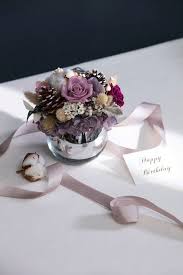 母親節花禮禮品包裝復古紫色系永生花 不凋花桌花鍍銀玻璃球花器 植感花藝 植栽 盆栽 pinkoi photography portfolio take that