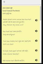 Learn Hindi Through Kannada Kannada To Hindi Poster Learn Hindi Hindi Learning Hindi Words