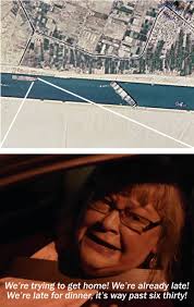 Why are ships lined up in the Gulf of Mexico?