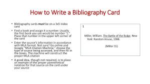 Created on september 20, 2012 using flipshare. How To Write A Bibliography Card Ppt Download