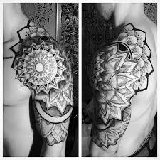 Awesome Dotart Mandala Tattoo Mandala Shoulder Tattoo Arm Dotart Tatuagens Geometricas Tatuagem Masculina No Ombro Tatuagem Ombro Masculina