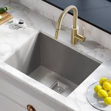 New styles & finishes · huge selection · helpful call center Khu24l Kraus Pax Zero Radius 24 L X 19 W Undermount Single Bowl Stainless Steel Kitchen Sink Reviews Wayfair