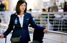 Catherine zeta jones is a joy to watch as usual, teaming up with spielberg for the second time, to play amelia warren, a vivacious air hostess, 39 years old, seeking a more solid relationship with her boyfriend. The Terminal Plugged In
