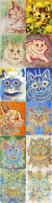 I've been 'diagnosed' with multiple labels over the years. Controversial Cat Paintings Of Louis Wain That Show His Decline Into Schizophrenia 9gag