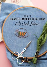 Machine embroidery design eagle for free download. How To Transfer Embroidery Patterns Onto Dark Fabric My Poppet Makes