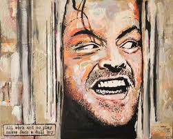 Here's Johnny! Original Mixed Media Art. the Shining Inspired. Jack  Nicholson. Ready to Hang