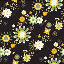 Maybe you would like to learn more about one of these? Seamless Floral Wallpaper Flowers At Black Background Royalty Free Cliparts Vectors And Stock Illustration Image 11663011