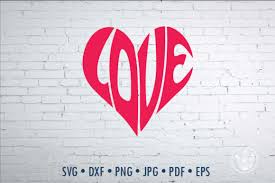 Download Love Word Art Heart Graphic By Prettydd Creative Fabrica PSD Mockup Templates