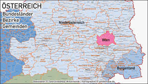 Kleiner als das bundesland wien sind die bezirke feldkirch, mödling, eferding, jennersdorf, mattersburg und dornbirn (in absteigender reihenfolge). Osterreich Austria Vektorkarte Bundeslander Bezirke Gemeinden