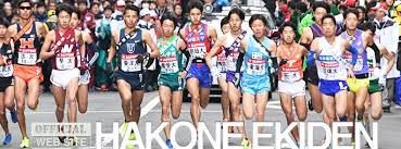 Relay runners enter the exchange chutes on the right to make their exchange with team members while marathon/half marathon runners will stay to the left. Intercollegiate Relay Marathon Race In Hakone