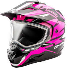 Gmax Womens Gm11 Gm 11 Vertical Snowmobile Helmet With Dual Pane Shield