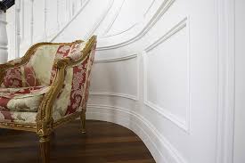 Frames applied 1/3 up the wall topped with chair rail. How To Install Raised Panel Vs Recessed Panel Wainscoting Archify Australia