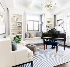 Modern Traditional Mix For The Win Read Today S Blog Post For Before After And Piano Living Rooms Home Music Rooms Grand Piano Room