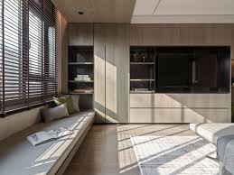 唐忠汉 回 流400 北京金茂佑安府现代人文叠拼别墅 bedroom design residential interior built in seating