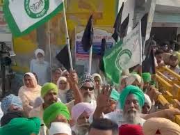 Punjab Faridkot Loksabha AAP Candidate Amolak Singh Farmer Protest |  फरीदकोट में AAP प्रत्याशी का किसानों ने किया विरोध: विधायक अमोलक सिंह को दिखाए  गए काले झंडे, मुआवजे को ...