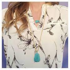 Kendra Scott Gold Turquoise Isla Necklace Karen Scott Jewelry Fashion Jewelry Kendra Scott Jewelry
