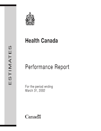 Performance Report Health Canada Tes Estima Manualzz Com