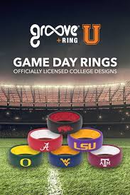 Proudly Support Your Favorite Collegiate Team By Wearing Your New Gameday Ring Gameday Rings Are Made From Flexible Silicone Rubb Choses Que J Aime Bureau Bois