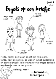 Bijzondere Briefjes Deze Week Engelse Woordjes Met De Nederlandse Vertaling Reden Een Family Visit Vanuit Engeland Onze Kids R Engel Engelse Les Engeland