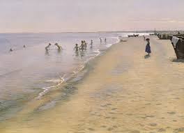 Summer Day At The South Beach Of Skagen By Peder Severin Kroyer Beach Art Skagen Southern Beach