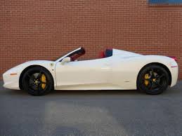 Maybe you would like to learn more about one of these? Ferrari 458 Italia Spider 2013 Ferrari 458 Spider 458 Spider White On Red Leather Cars Trucks City Of Toront Used The Parking