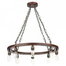 Recessed lighting on vaulted ceilings or sloped ceilings are a refined and classic accent in larger living spaces. Modern Rustic Cartwheel Style Light Fitting In Quality Leather Effect