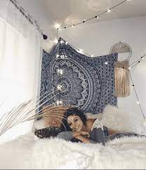 Check spelling or type a new query. Small Bedroom Decorating Ideas With Faux Fur Pillows Tapestries Lights Etc