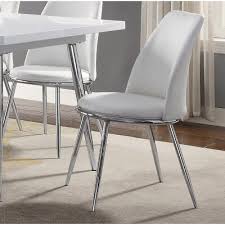 Orren Ellis Visalia Upholstered Dining Chair Wayfair In 2020 Mcm Dining Room Dining Chairs Metal Side Chair