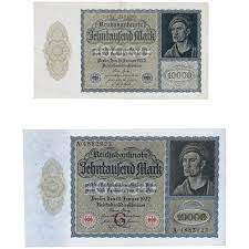 German Vampire Notes - 1922 10,000 MARK Germany Currency Bill Banknote  Watch and Wares | Ruby Lane