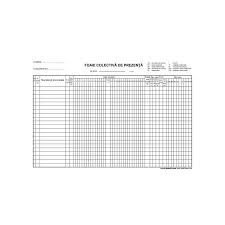 De exemplu, evidența poate fi o condică de prezență sau o foaie colectivă de prezență , dar și un pontaj manual ori inspector şcolar de specialitate, prof. Foaie Colectiva Prezenta A4 Ciboffice