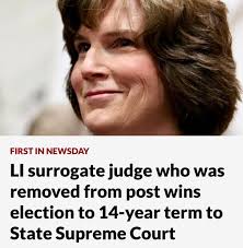 We make believe we vote for judges in Nassau County. The SAME candidate is  listed