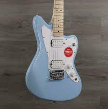 Fender squier mini jazzmaster hh electric guitar, daphne blue (new). Squier Mini Jazzmaster Hh Daphne Blue K S Music Center Llc