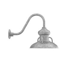 14 Laramie Gooseneck 975 Galvanized G15 Gooseneck Arm Barn Lighting Barn Light Electric Gooseneck Lighting