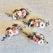 Artificial plants, silk wedding bouquets, artificial flower arrangements & fake plants. Custom Made Silk Flower Comb Lilly Lace