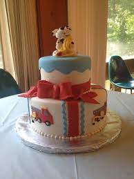 Dalmation And Fire Truck Baby Shower Cake 2013 Cakecentral Com