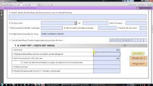 In prima parte a documentului se completeaza datele de identificare iar in sectiunea a.4. Completare D200 Youtube