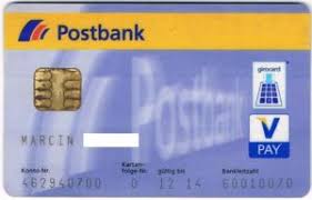 There are 3.8 million current accounts and securities accounts of approximately 540,000 online customers and 4.2. Bank Card Postbank Postbank Germany Federal Republic Col De Vp 0002